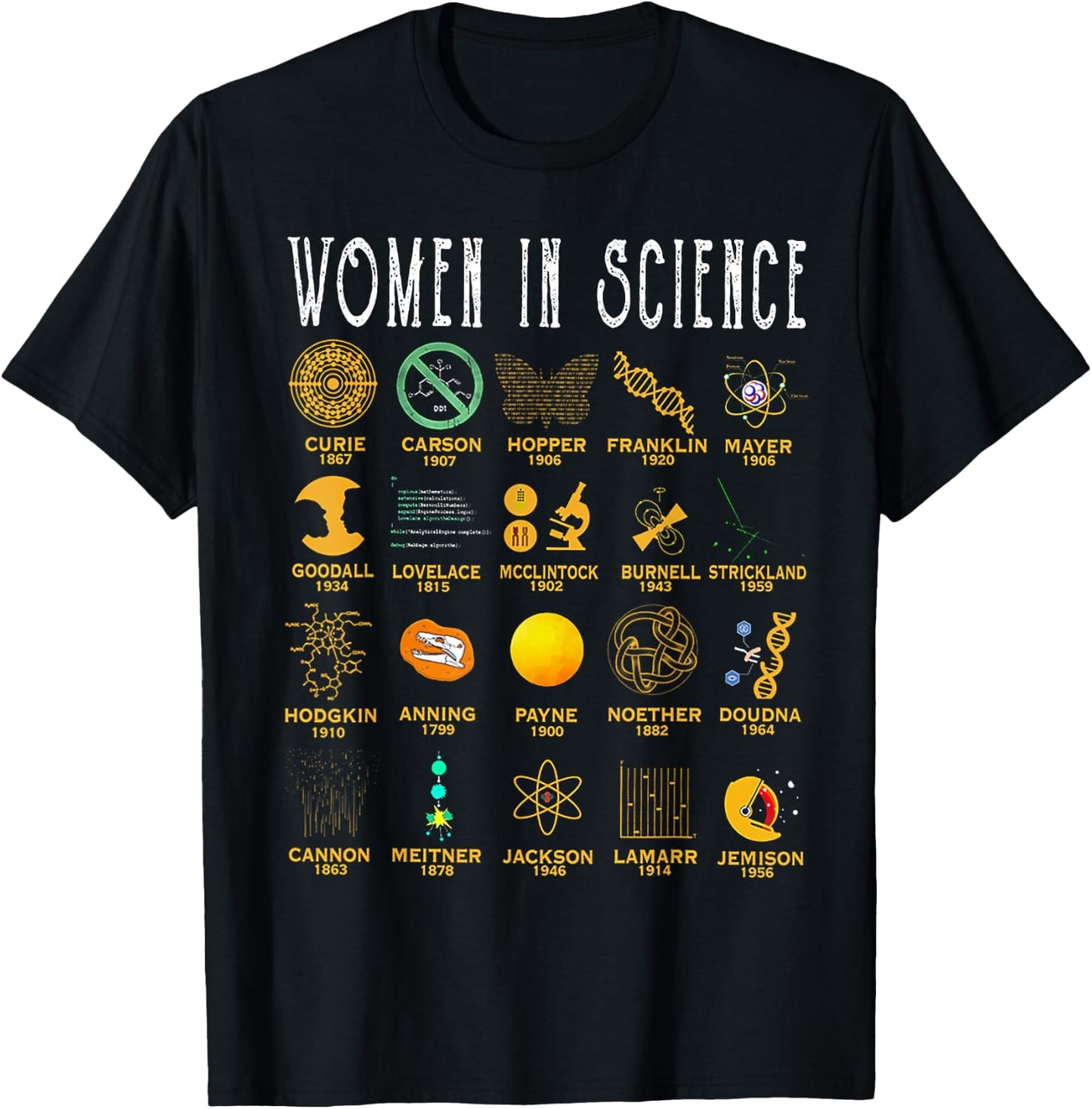 Women In Science T-Shirt - T-Shirt | Black
