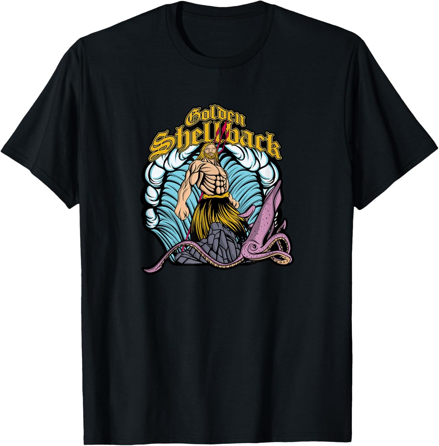Golden Shellback T-Shirt - T-Shirt | Black