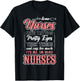 Funny Some Nurses Have Tattoos Pretty Eyes Thick Thighs T-Shirt - T-Shirt | Black