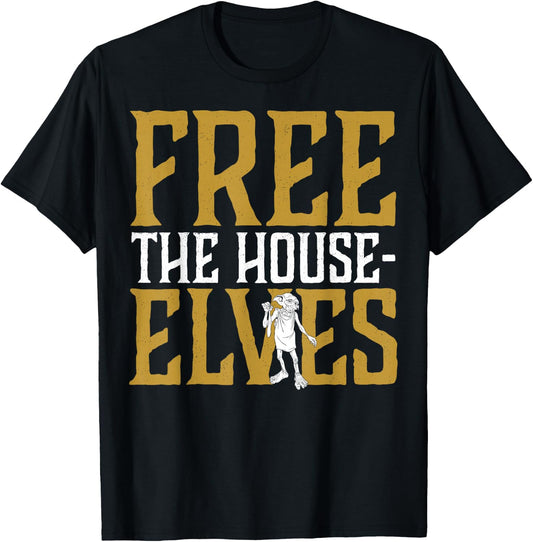 Harry Potter Dobby Free The House-Elves T-Shirt - T-Shirt | Black