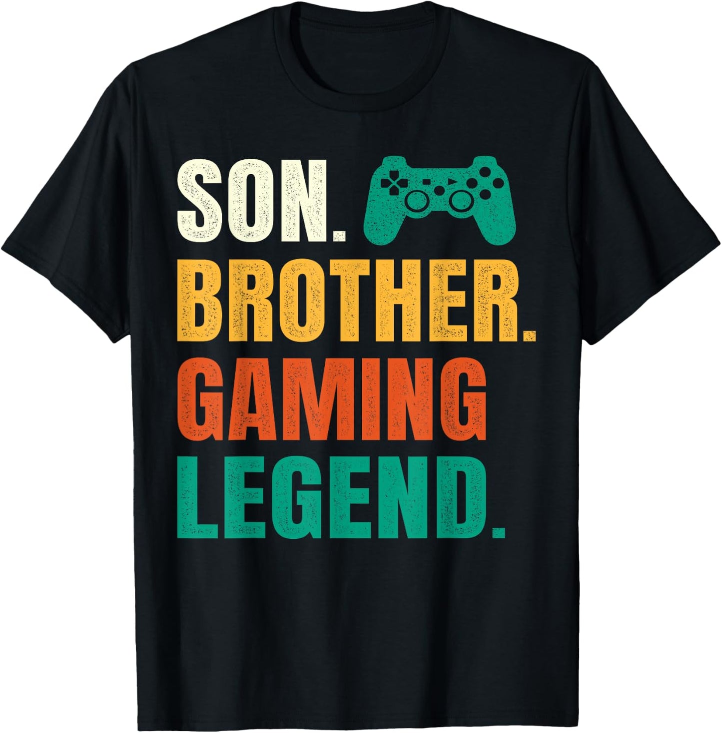Son Brother Gaming Legend Video Gamer Tween Teenage Boys T-Shirt - T-Shirt | Black