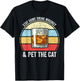 Stay Home Drink Whiskey And Pet The Cat Funny Whiskey Lover T-Shirt - T-Shirt | Black