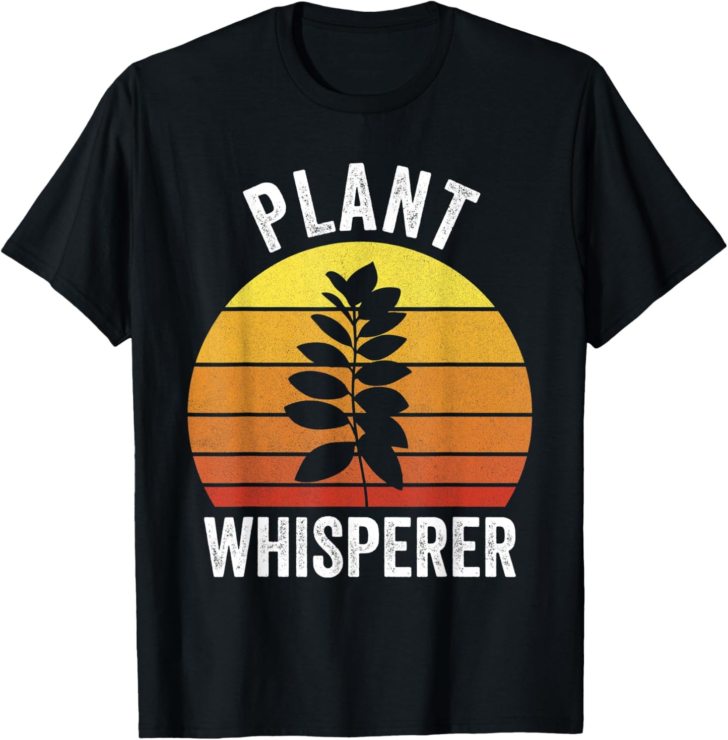 Retro Plant Whisperer Shirt Funny Hobby Gardening Gardener T-Shirt - T-Shirt | Black