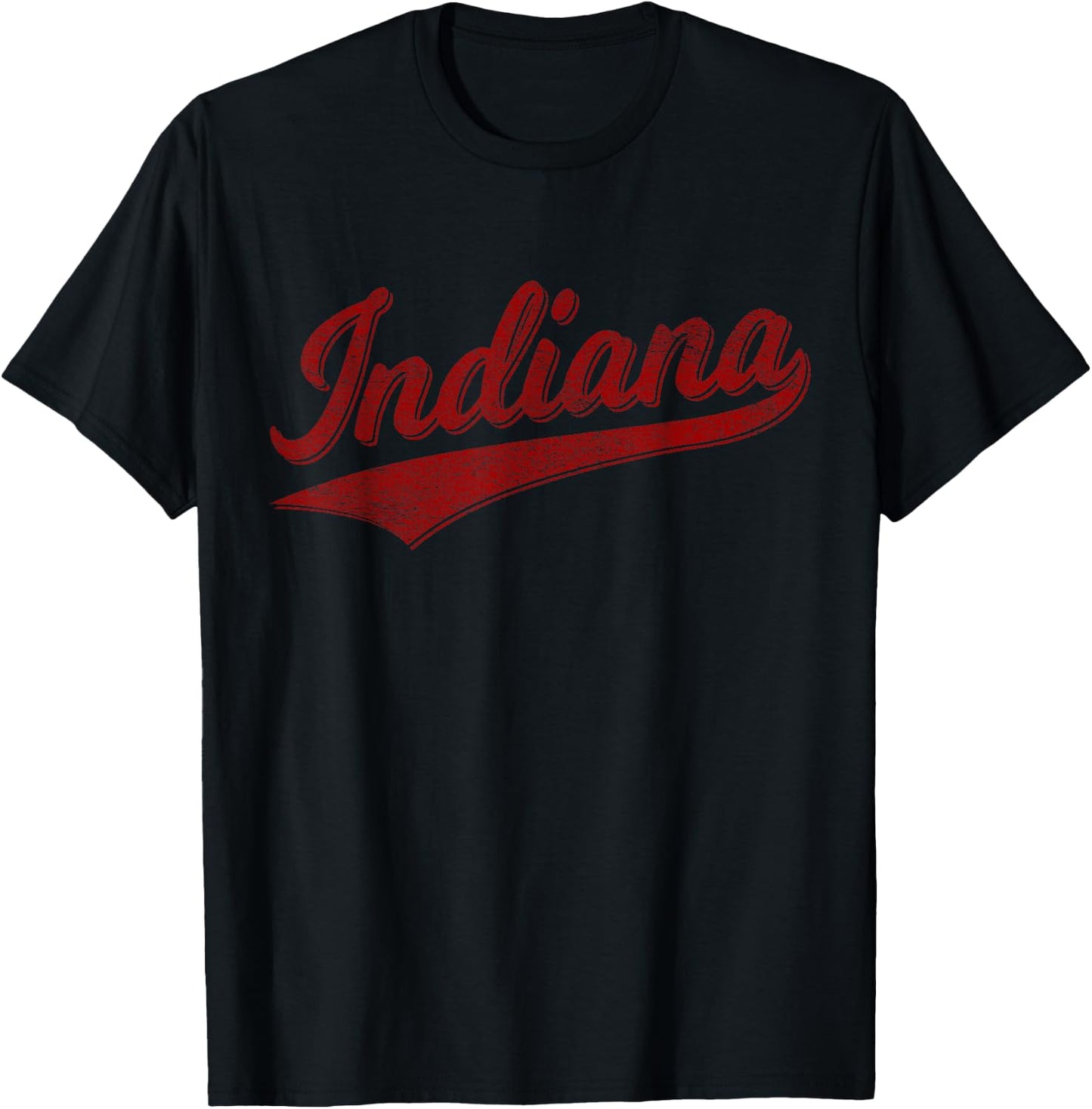Indiana Varsity Script Classics Sports Jersey Style T-Shirt - T-Shirt | Black