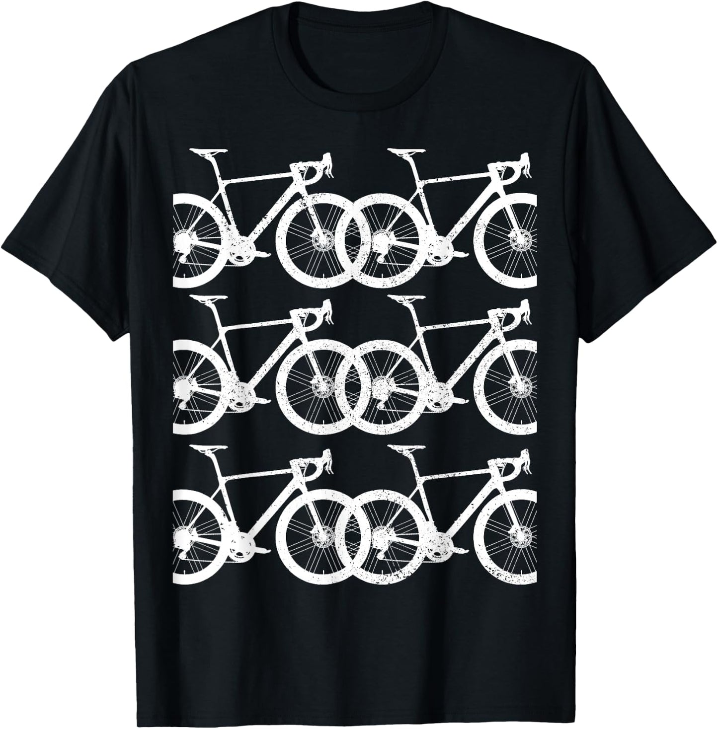 Road Bike Fixie Bicycle Road Cyclist Retro Cycling Gift T-Shirt - T-Shirt | Black