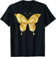 Cute Butterfly of Gold Very Beautiful for Butterfly Lovers T-Shirt - T-Shirt | Black