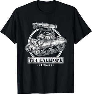 T34 Sherman Calliope T-Shirt - T-Shirt | Black