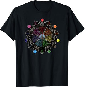 Yoga Meditation Chakra Affirmations T-Shirt - T-Shirt | Black