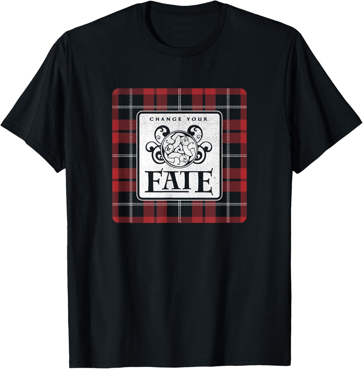 Disney Brave Change Your Fate Plaid Logo T-Shirt - T-Shirt | Black