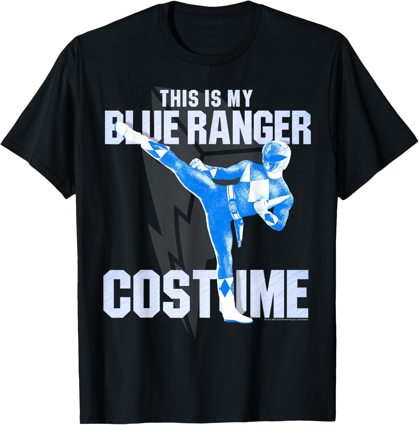 Power Rangers Blue Ranger Halloween Costume T-Shirt - T-Shirt | Black