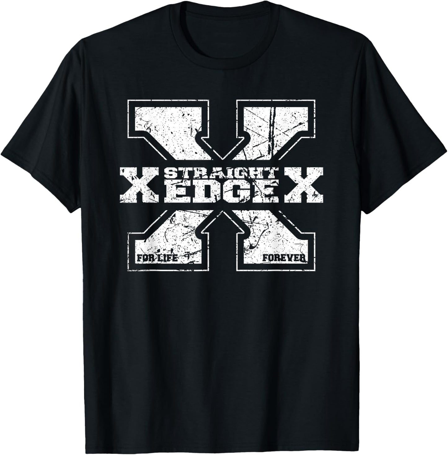 Straight Edge Saying Quote for Straight Edger Lifestyle XXX T-Shirt - T-Shirt | Black