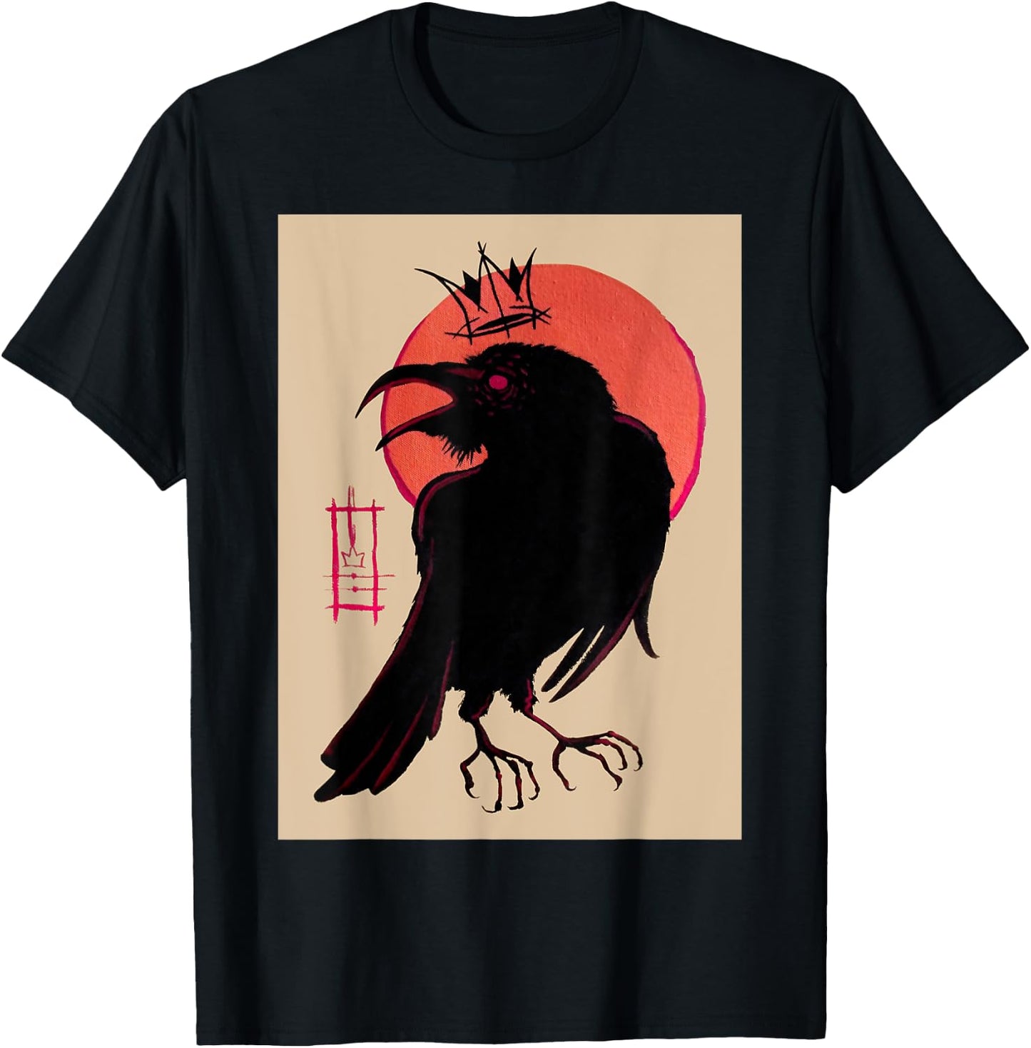 King of the Corvids for Fans of Crows and Ravens T-Shirt - T-Shirt | Black