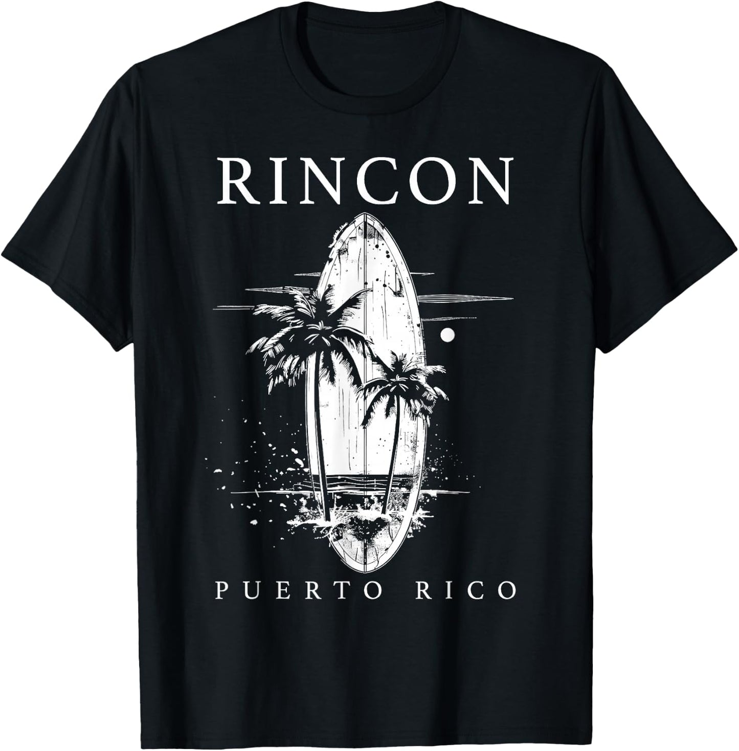 Rincon Puerto Rico Surf Vintage Surfer T-Shirt - T-Shirt | Black