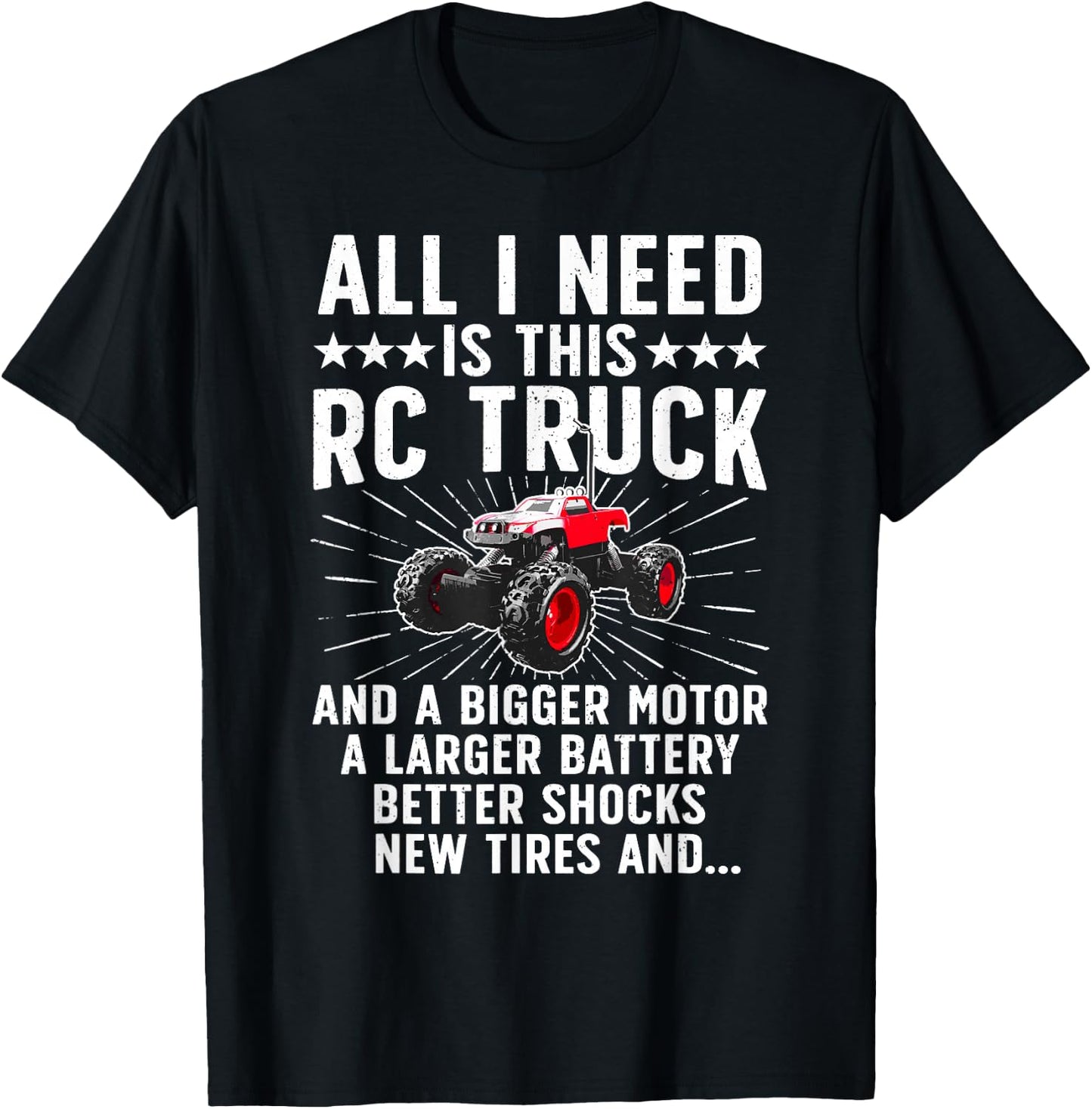Best RC Car Design Women Kids RC Car Racing Lovers T-Shirt - T-Shirt | Black