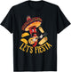 Let's Fiesta tacos Burrito Cool Mexican Party cinco de mayo T-Shirt - T-Shirt | Black