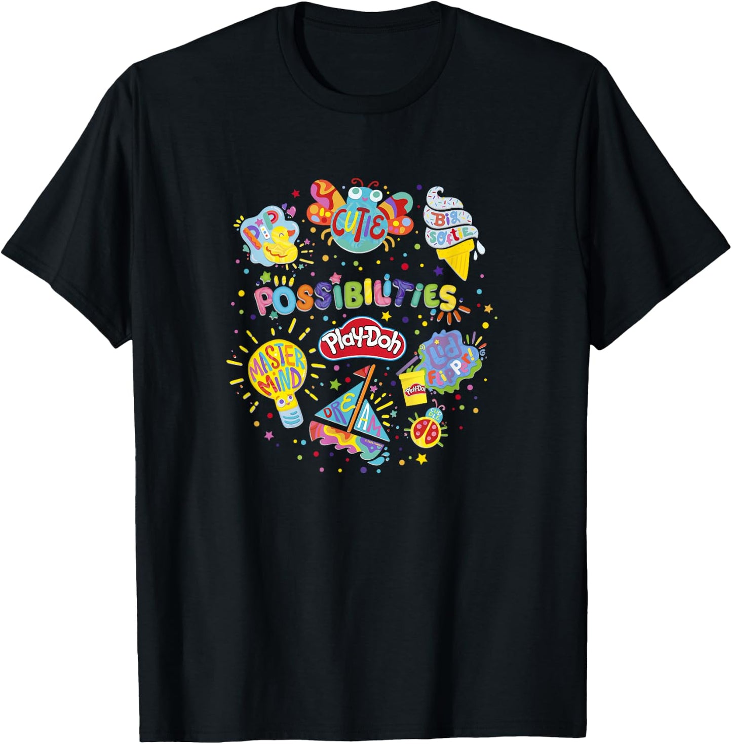 Play-Doh Possibilities Collage T-Shirt - T-Shirt | Black