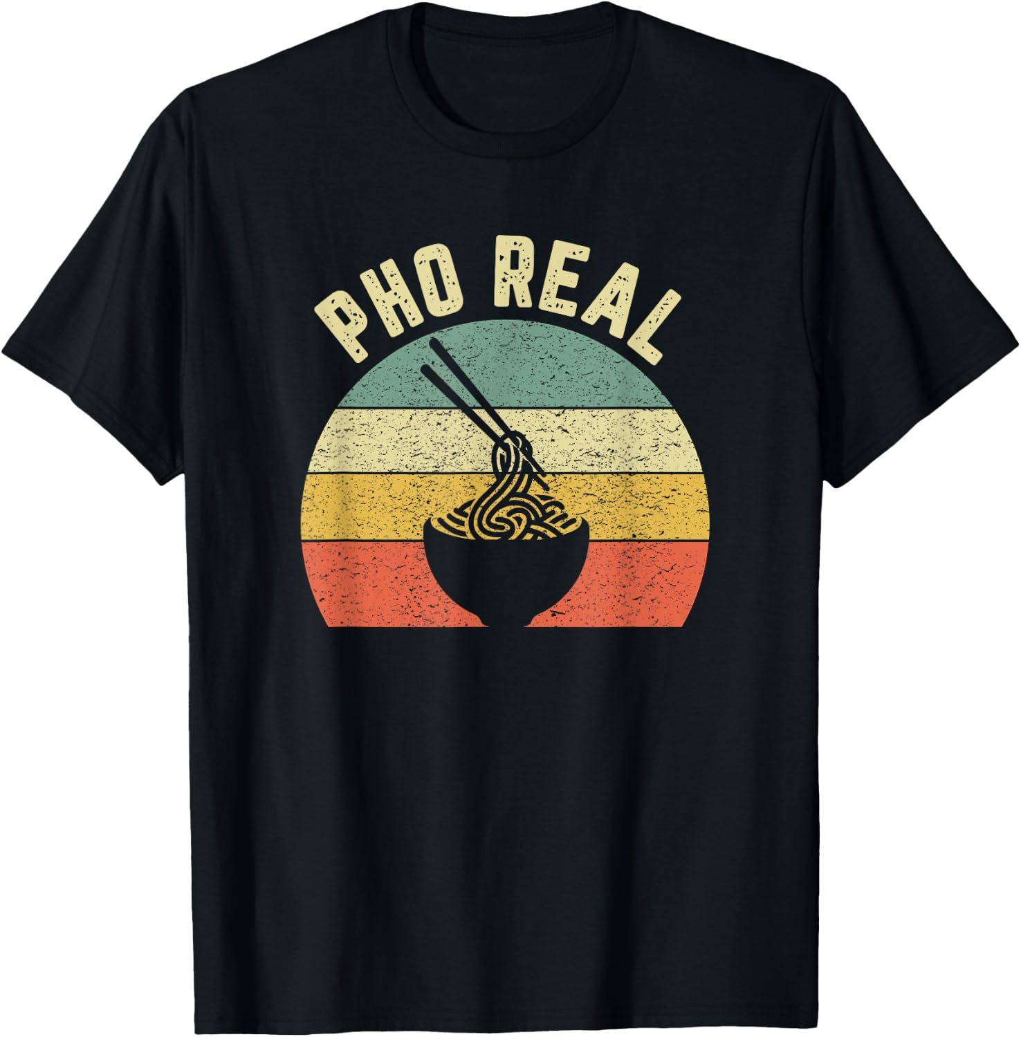 Pho Noodles Shirt Vietnamese Food Funny Chef Soup Pho Real T-Shirt - T-Shirt | Black