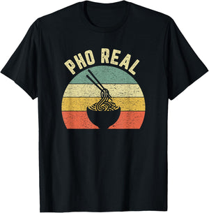 Pho Noodles Shirt Vietnamese Food Funny Chef Soup Pho Real T-Shirt - T-Shirt | Black