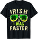 Funny Irish I Was Faster Runner St. Patricks Day Running T-Shirt - T-Shirt | Black
