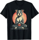 Meditation Dog Zen Buddha Buddhist Yoga Spiritual Hindu T-Shirt - T-Shirt | Black