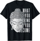 Buddha Spiritual Saying Buddhism Yoga Gift T-Shirt - T-Shirt | Black