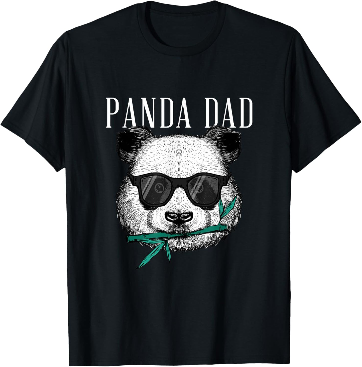 Papa Panda Bear - Coolster Father Funny Father's Day Sunglasses T-Shirt - T-Shirt | Black