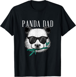 Papa Panda Bear - Coolster Father Funny Father's Day Sunglasses T-Shirt - T-Shirt | Black