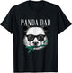 Papa Panda Bear - Coolster Father Funny Father's Day Sunglasses T-Shirt - T-Shirt | Black