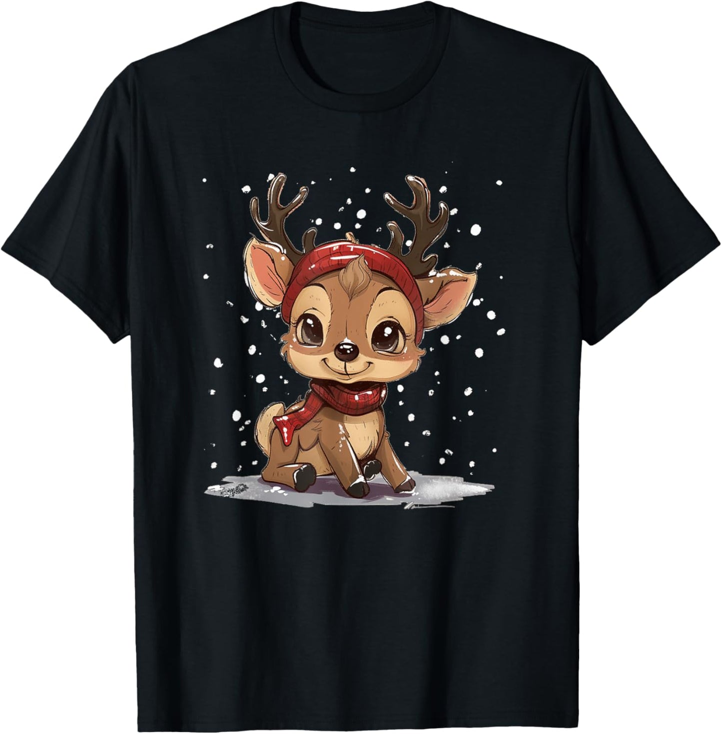 Baby Reindeer Costume for funny Festive Season T-Shirt - T-Shirt | Black