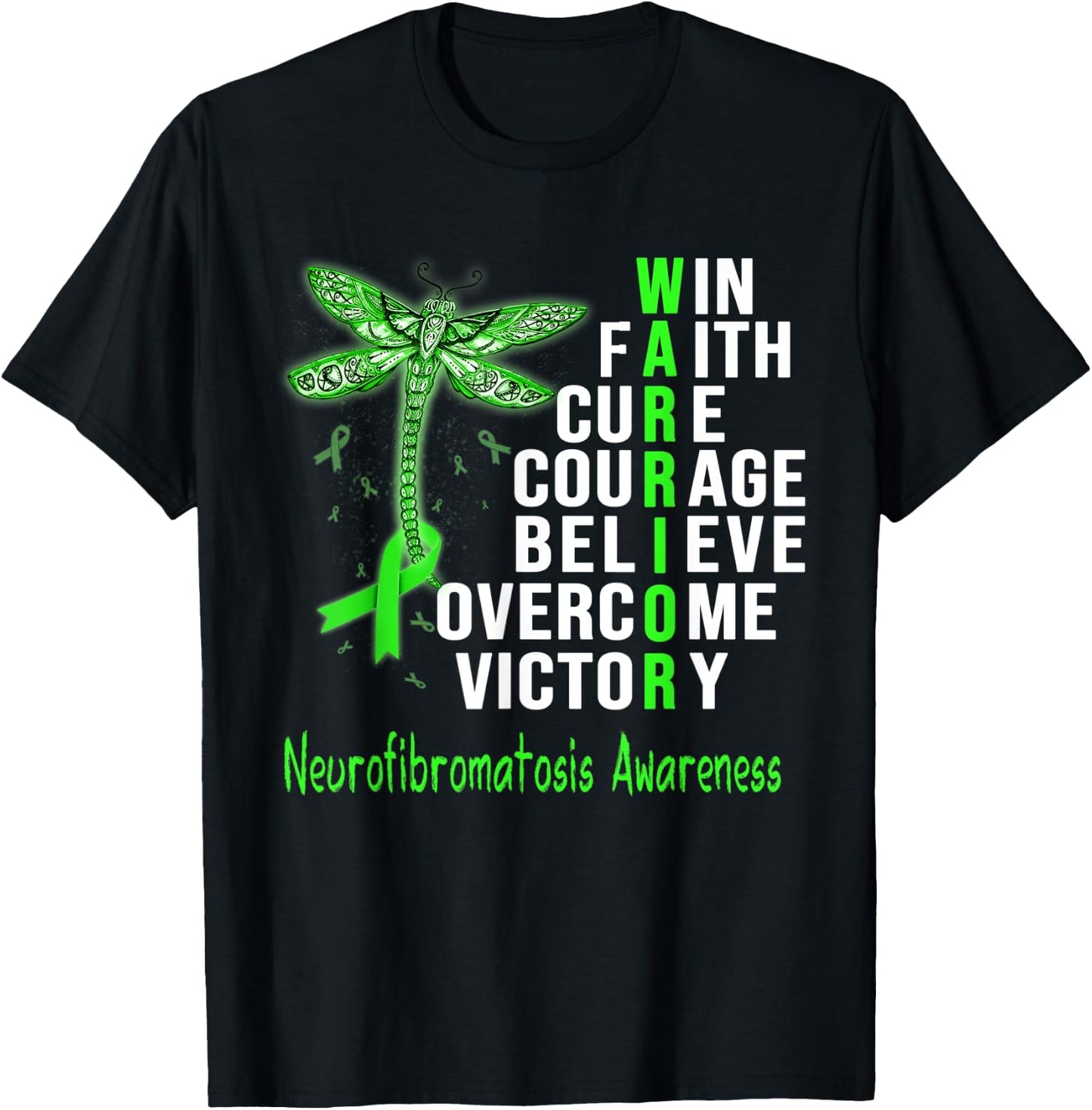 Neurofibromatosis Warrior Neurofibromatosis Awareness T-Shirt - T-Shirt | Black