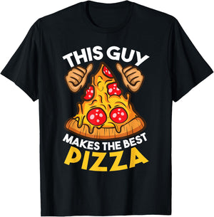 Funny Pizza Maker Gift Women Cool Guy Best Pizza T-Shirt - T-Shirt | Black