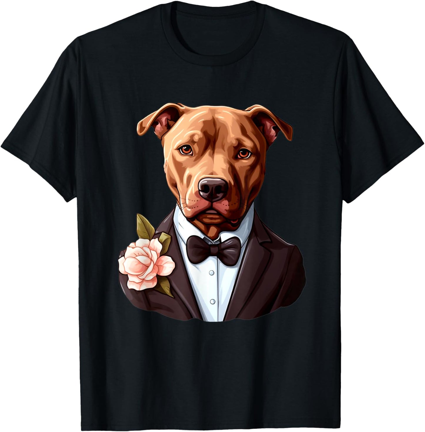 Pitbull Wedding Bride Groom Pet Dog Owners Lovers Wedding Women T-Shirt - T-Shirt | Black