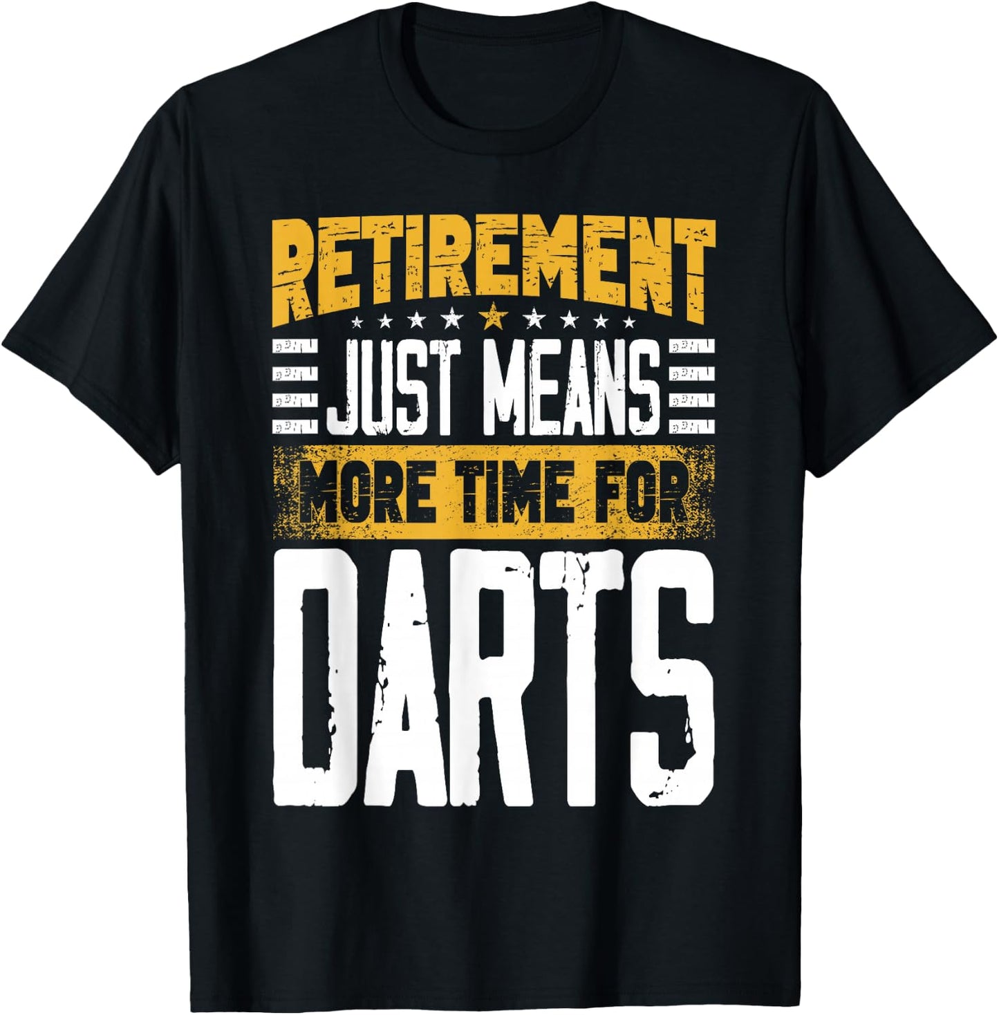 Dart Player Darts Retired Retirement T-Shirt - T-Shirt | Black