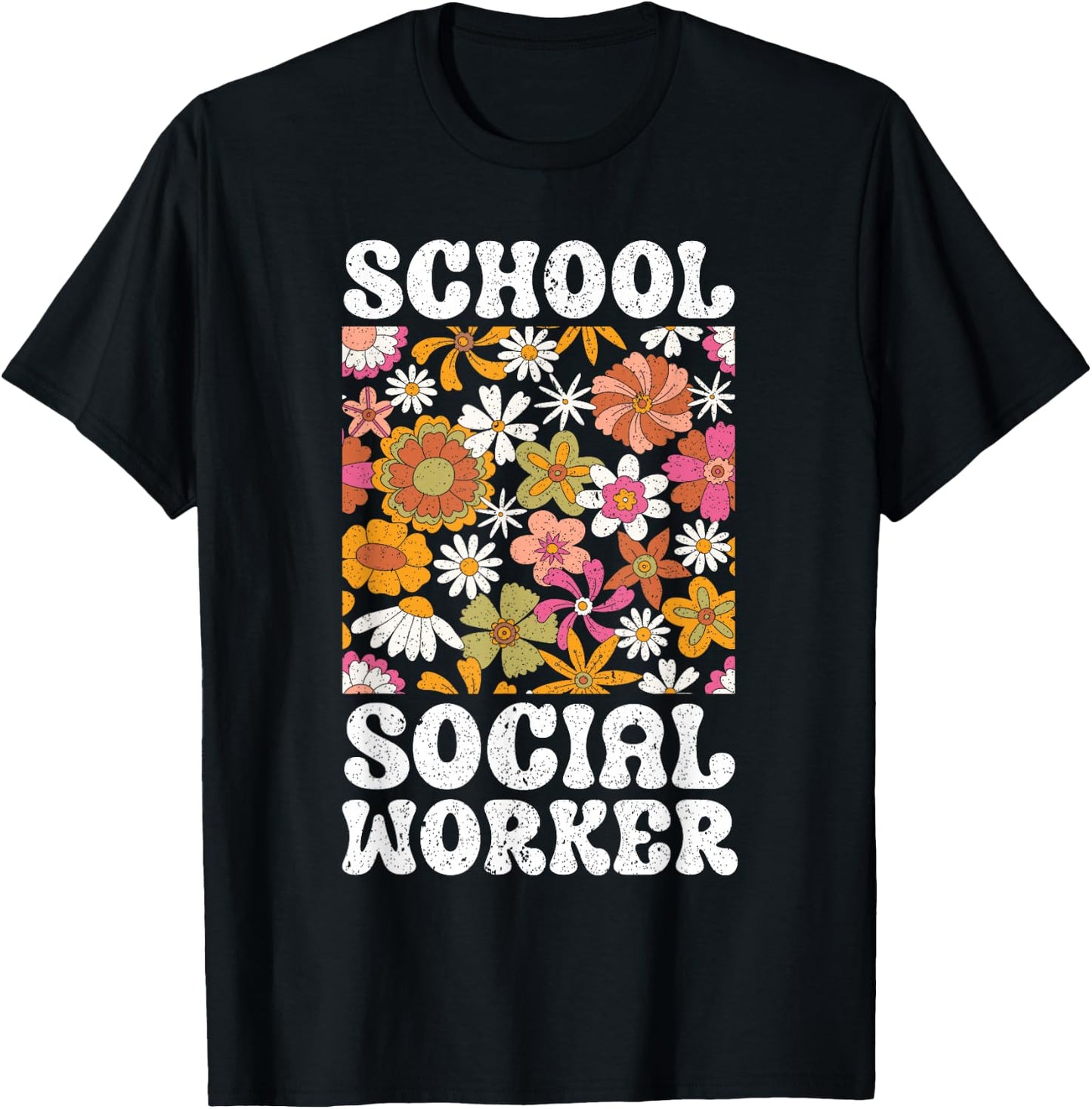 School Social Worker Social Work Month T-Shirt - T-Shirt | Black