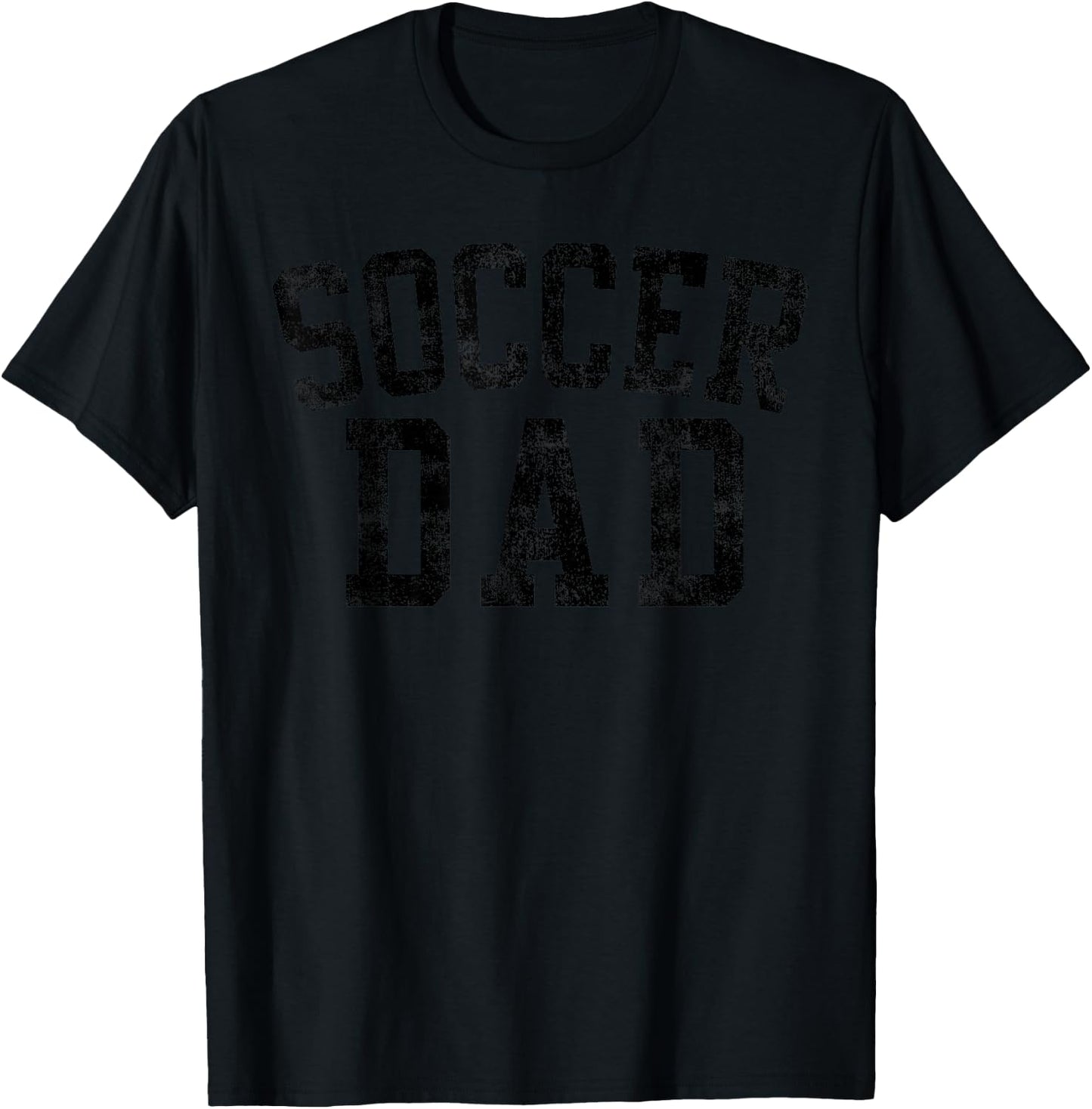 Soccer Dad Birthday Classic Bold Font Soccer Daddy T-Shirt - T-Shirt | Black