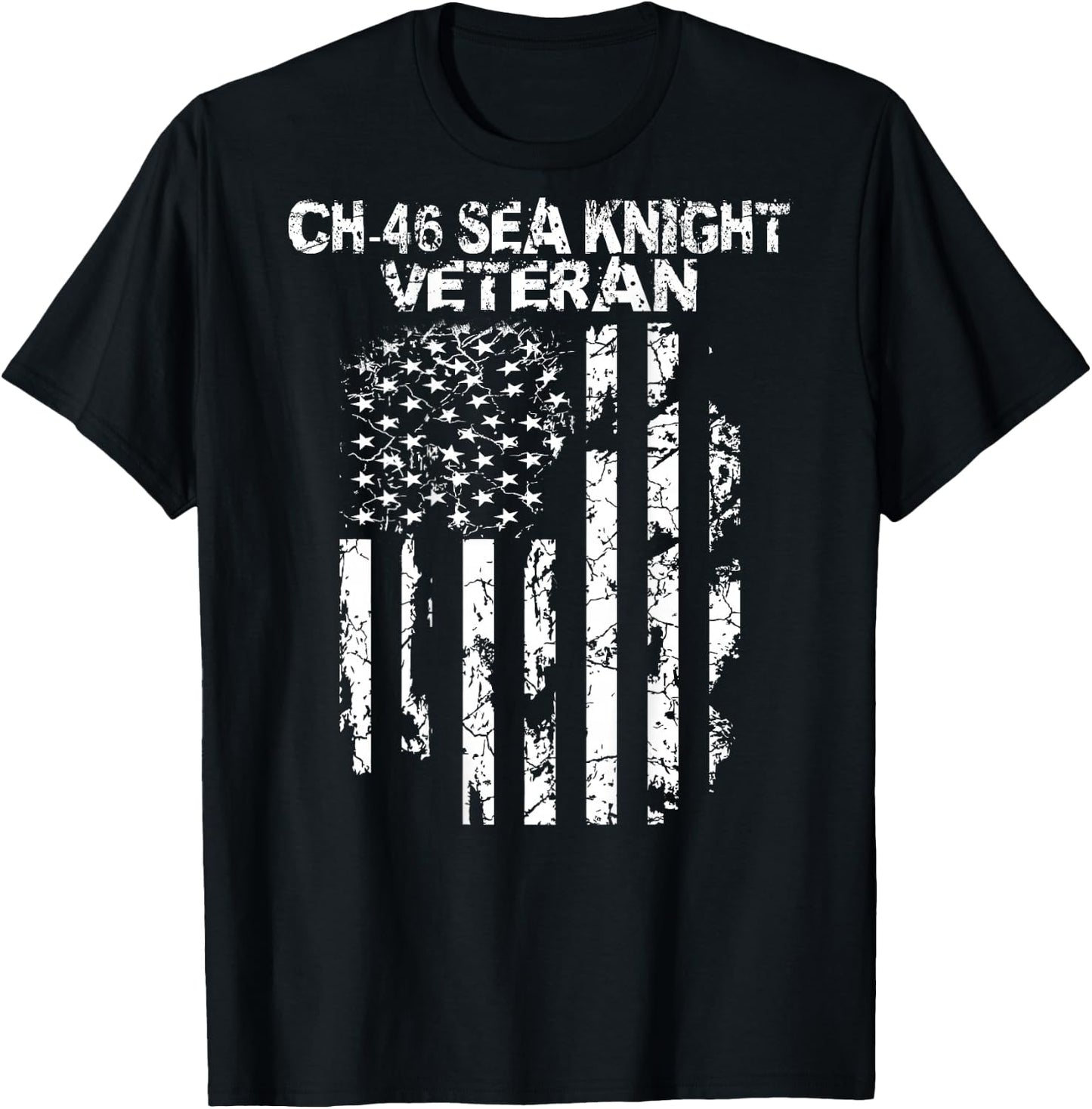 CH-46 Sea Knight Veteran T-Shirt - T-Shirt | Black