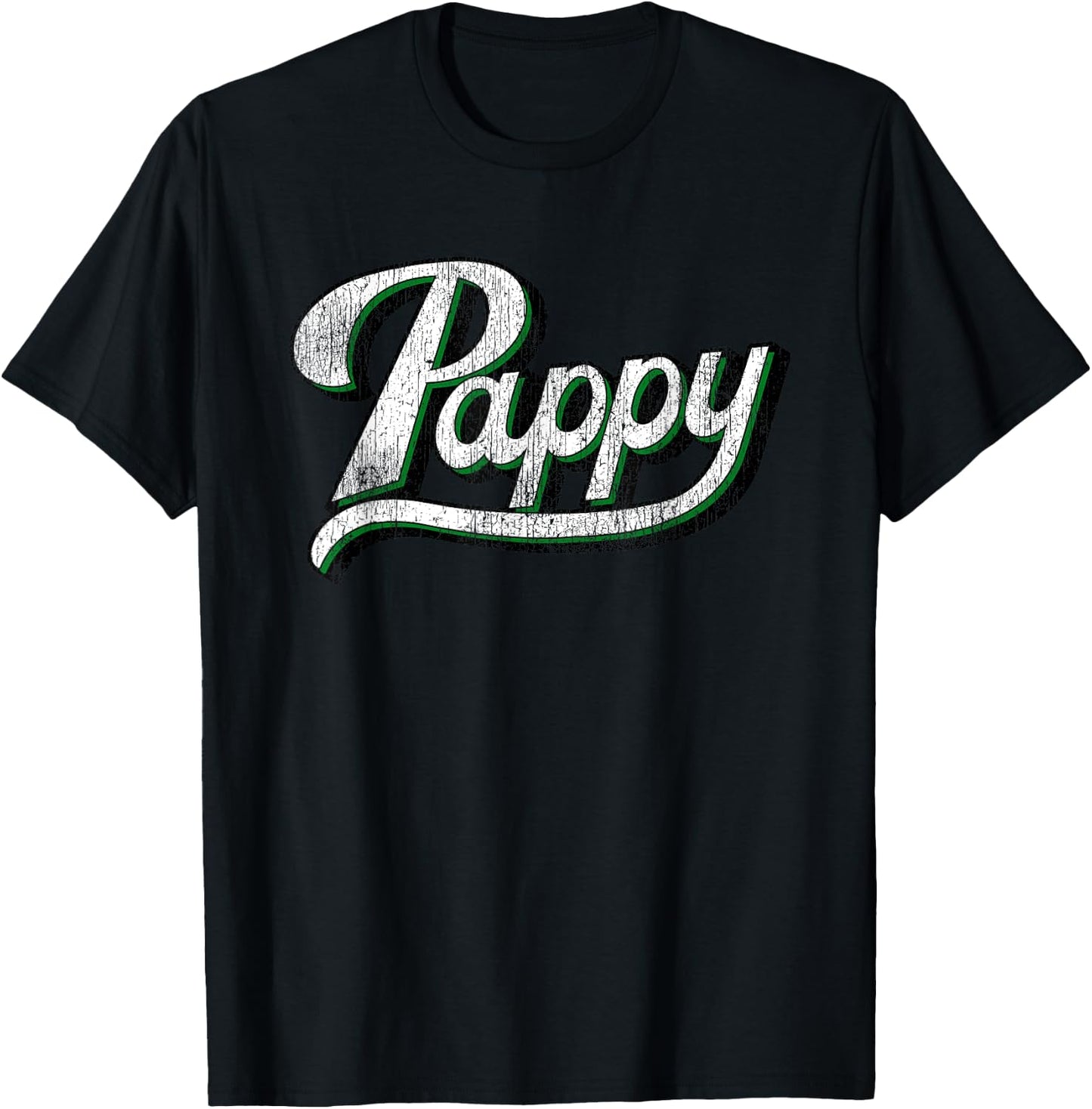 Vintage Pappy Father's Day for Grandpa from Grandkids T-Shirt - T-Shirt | Black