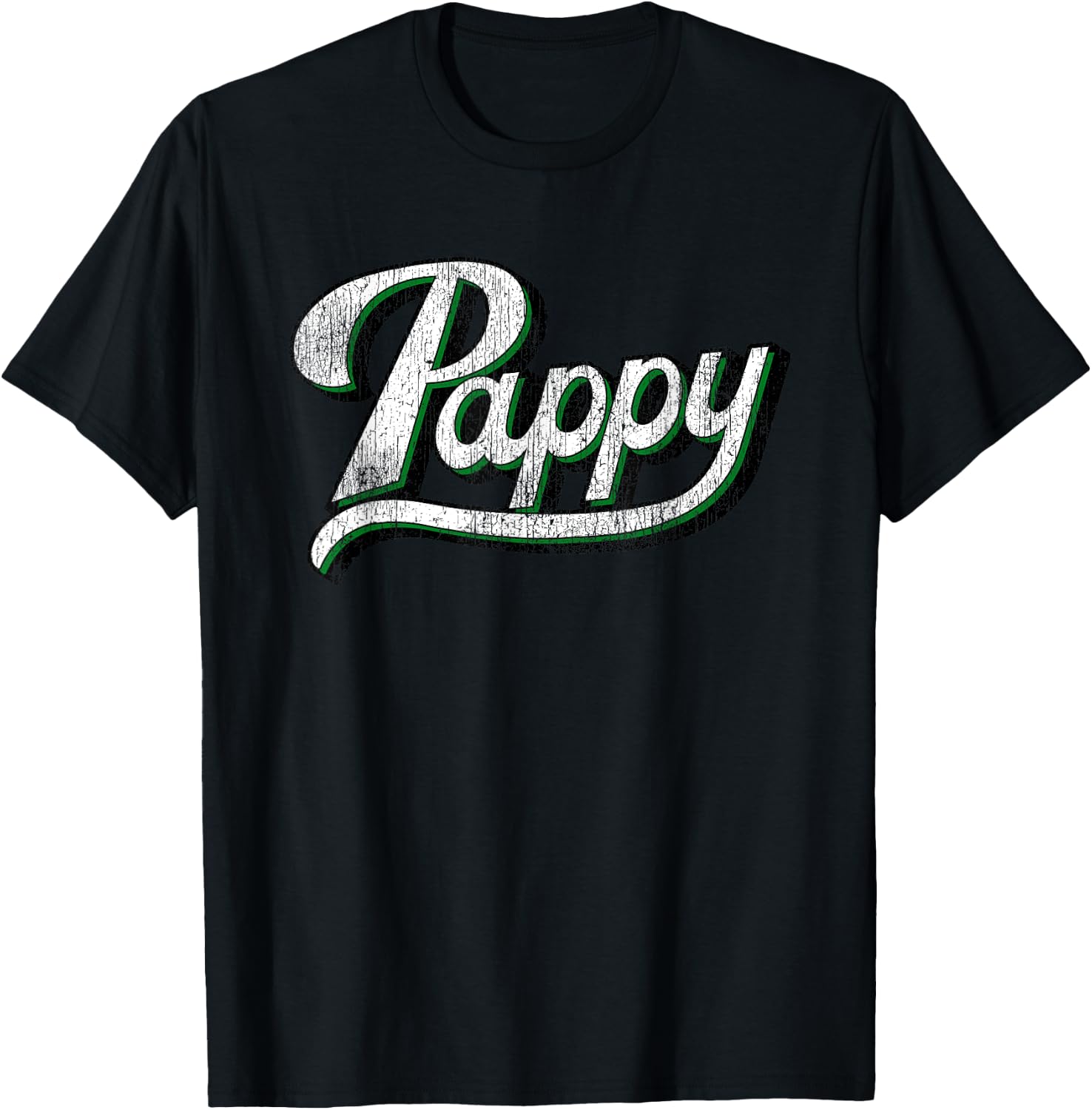 Vintage Pappy Father's Day for Grandpa from Grandkids T-Shirt - T-Shirt | Black