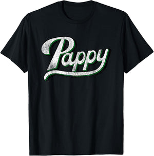 Vintage Pappy Father's Day for Grandpa from Grandkids T-Shirt - T-Shirt | Black