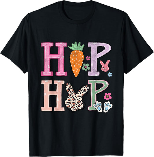 Hip Hop Funny Easter Bunny T-Shirt - T-Shirt | Black