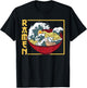 The Great Wave Off Kanagawa Ramen Eater Japanese Noodle Soup T-Shirt - T-Shirt | Black