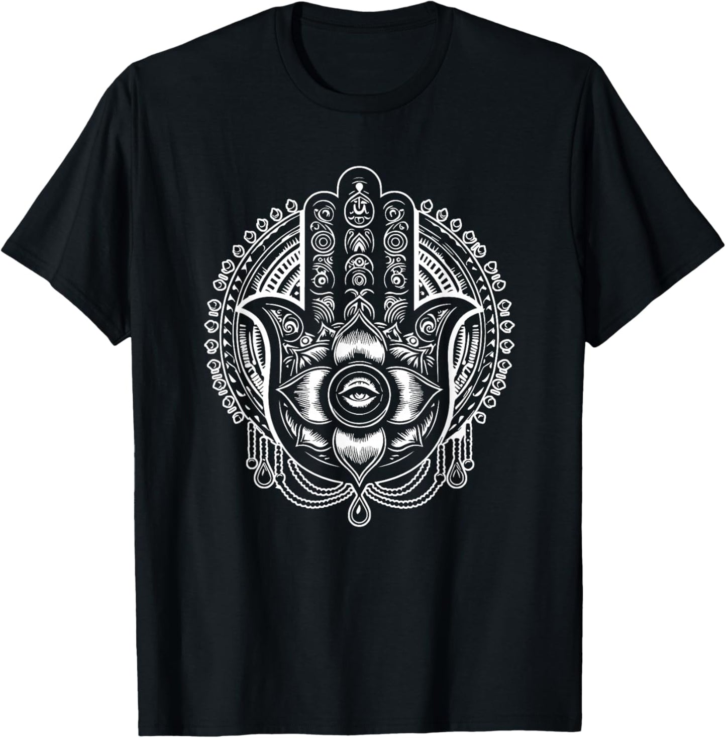 Hand of Hamsa T-Shirt - T-Shirt | Black
