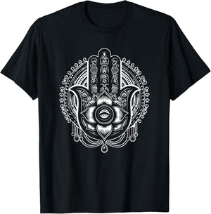 Hand of Hamsa T-Shirt - T-Shirt | Black