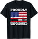 Proudly Unpoisoned Funny Saying Vaccinated 4th of July Flag T-Shirt - T-Shirt | Black