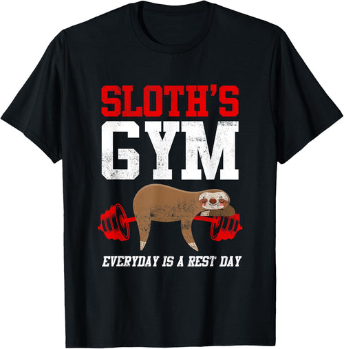 Workout Fitness Sloth's Gym Everyday Is Rest Day
