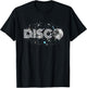 Black And White Disco Ball Club Retro T-Shirt - T-Shirt | Black