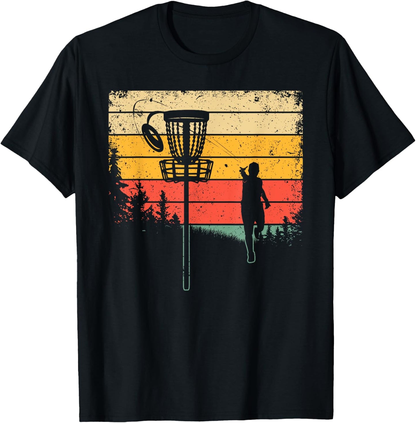 Funny Disc Golf Design Women Kids Disc Golf Lover T-Shirt - T-Shirt | Black