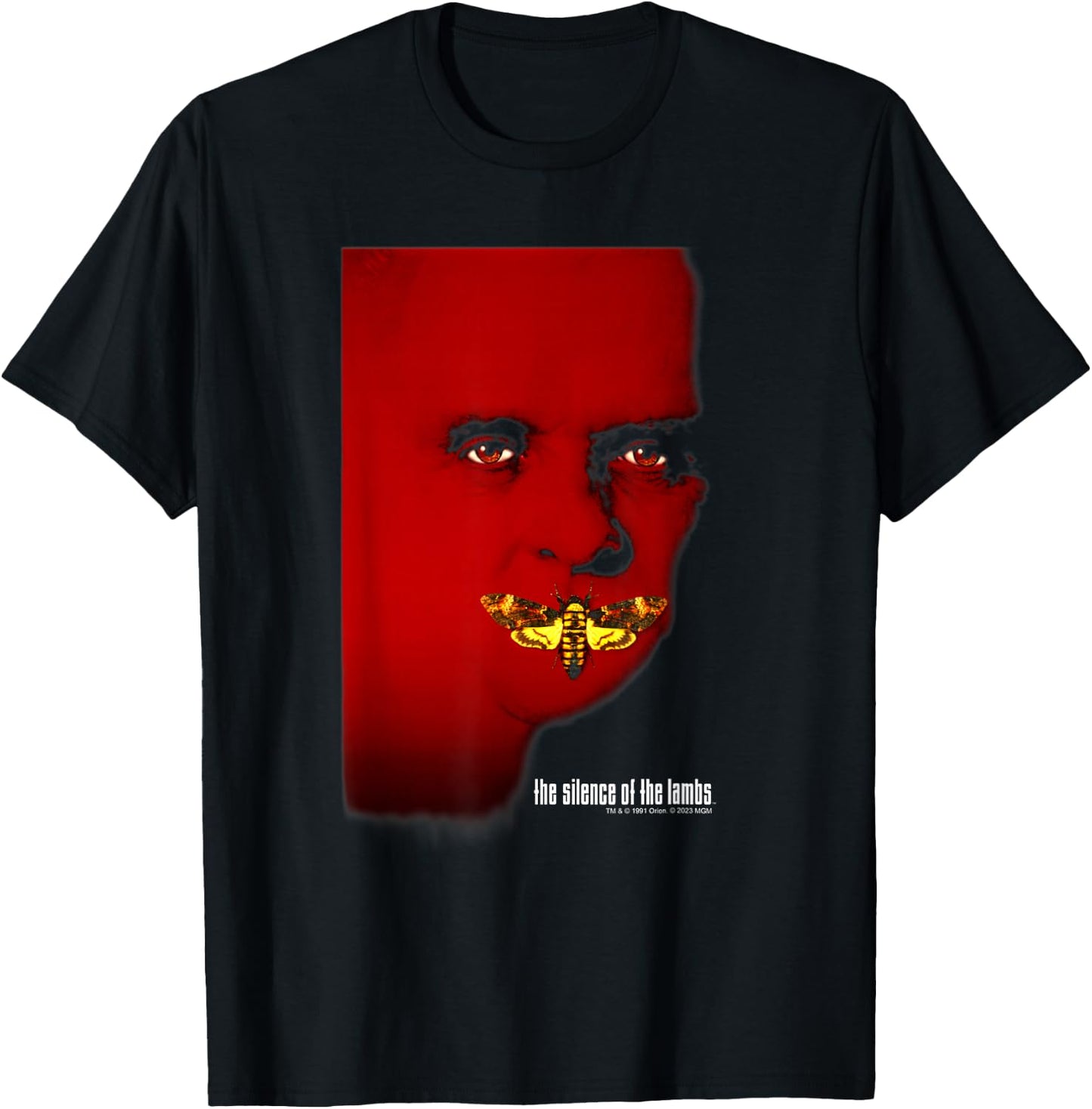 The Silence Of The Lambs Hannibal Lecter Moth Poster T-Shirt - T-Shirt | Black
