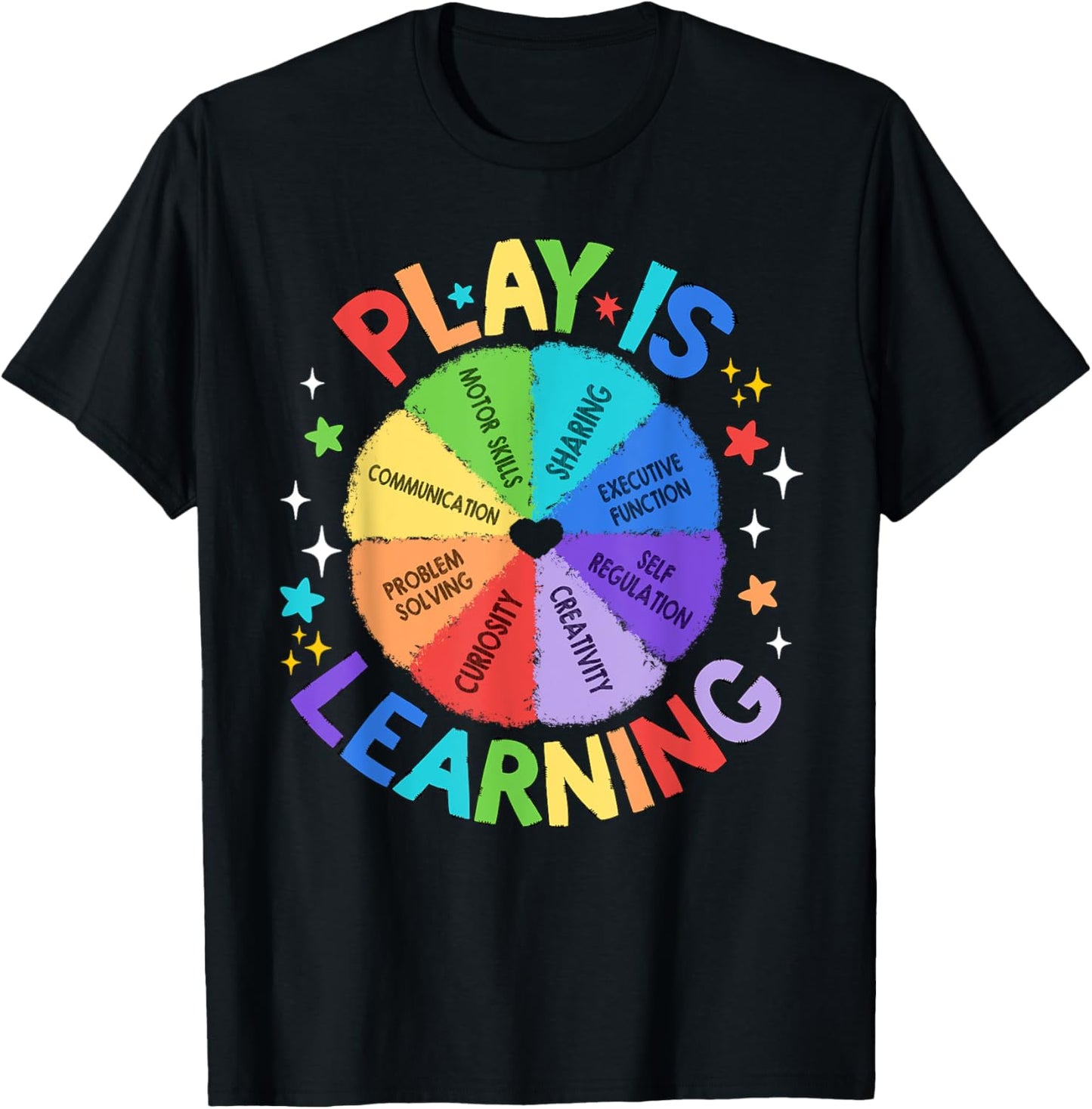 Play Is Learning Teacher Kindergarten Women Kids T-Shirt - T-Shirt | Black