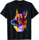 German Shepherd Shop Colorful German Shepherd Dog Owner Multicolor Graphic T-Shirt - T-Shirt | Black